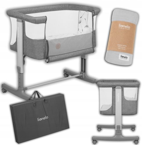  Beistellbett + Wiege 3in1 Lionelo Aurora + Pucktuch Bambusdecke LIONELO BAMBOO Windel