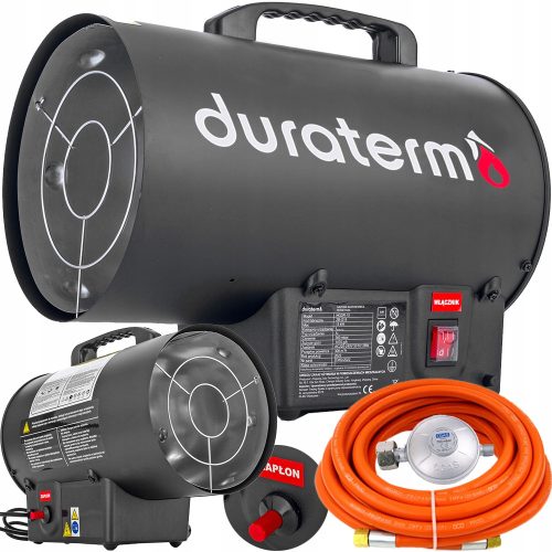  GAS HEIZGEBLÄSE KÜHLER HEIZSCHLAUCH REDUZIERGERÄT 15KW DURATERM