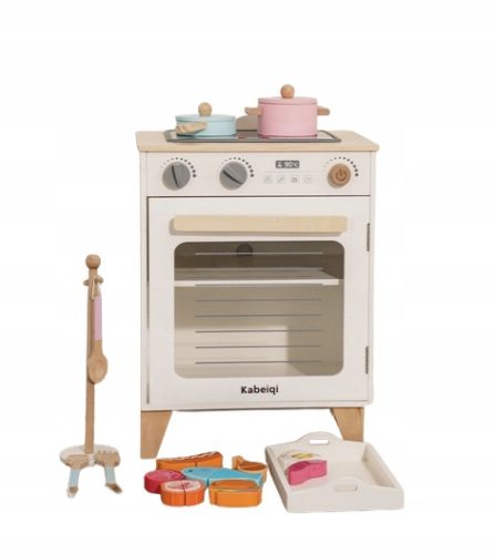  Holzküche für Kinder, Backofen + ZUBEHÖR