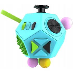  FIDGET CUBE 12-seitiger Würfelspielzeug-WÜRFEL