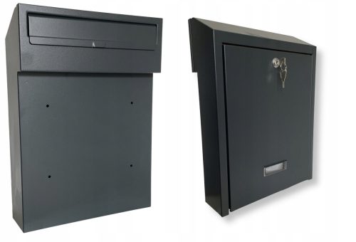 Briefkasten - Eurobriefkasten, HuW-Einwurfkasten, Grautöne