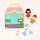  Reisemanipulatives Buch, Stillbuch - Puppenhaus