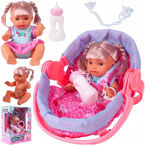  Interaktive Puppe in einer Trage MalPlay 107070 Dollys 28 cm