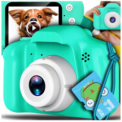  Kinderkamera Sommerurlaub Kinderkamera Sommerurlaub Farbe Grün 5 Mpx Blautöne