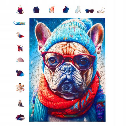  Holzpuzzle Milliwood Holzpuzzle 316 Teile Grumpy Bulldog