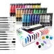  GROSSES MALERSET ACRYLFARBEN 36x20 ml + PALETTE + PINSEL 15 STK