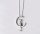  SILBER-Set aus Anhänger + Kette, Kätzchen-Mond