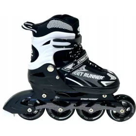  SPEEDY Schwarze verstellbare Inline-Skates 35-38