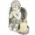  GROSSE GRAUE KERZE + KERZE, GRABFIGUR AUS GIPS, LED-LAMPE 3XAAA