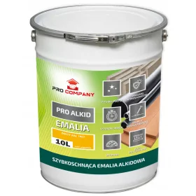 PRO ALKID Schnelltrocknender Alkydlack 10l Gelb RAL 1023
