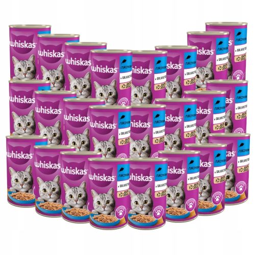  WHISKAS TUNA 24x400g Dose Whiskas Nassfutter für Katzen 9,6kg