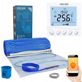   Heizmatte unter Fliesen – 180 W/m² – SET 4 m² + WLAN-Controller