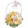 SCHÖNER großer Blumenstraußkorb mit Seifenrosen, 50 Stück Seifenblumen, GESCHENK
