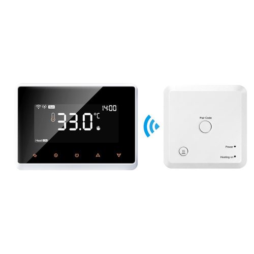 Drahtloser RF-WiFi-Thermostat für einen Gaskessel + drahtloser Empfänger