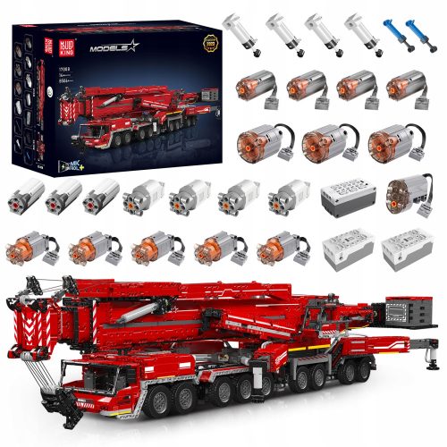  Mould King Technic Liebherr LTM 11200 Red Mobile Crane Kits Konstruktionsspielzeug