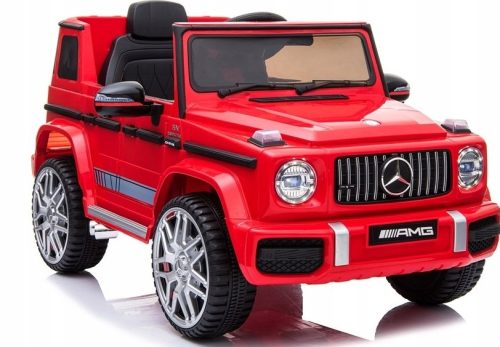  Mercedes AMG G63 für Kinder Rot + Fernbedienung + MP3-LED + Free Start + EVA