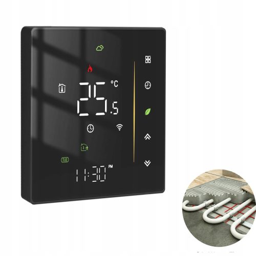 Tuya Smart WIFI Thermostat Programmierbare Fußbodenheizung schwarz