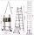 KONTRAKT 4348 Leiter 6 m Aluminium