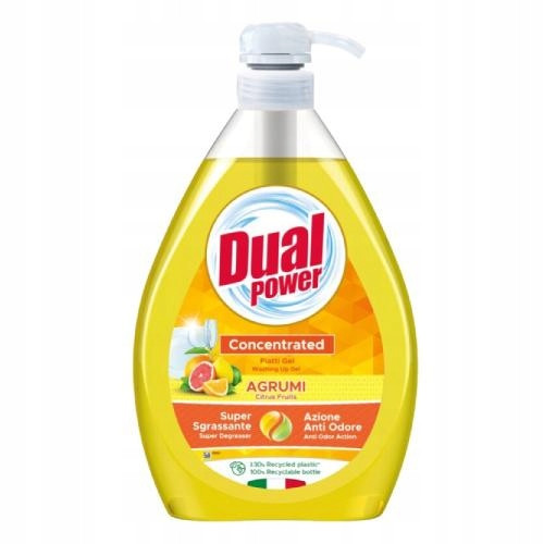  DUAL POWER DISH-UP FLÜSSIGKEIT 1000ML ZITRUSFRÜCHTE /GELB/