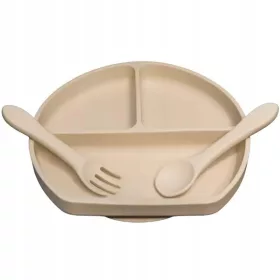  MyRoys-Teller, beiges Silikon