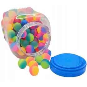  GUMMIKUGEL NEON GUMMIGLAS 100 STÜCK 2,5 cm
