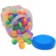  GUMMIKUGEL NEON GUMMIGLAS 100 STÜCK 2,5 cm