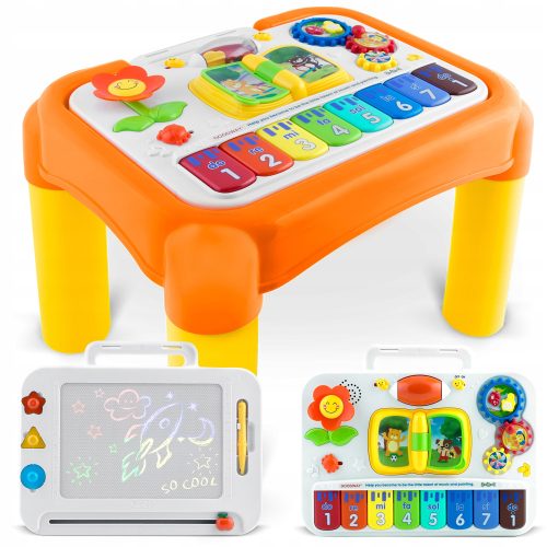  INTERAKTIVES PÄDAGOGISCHES TISCHBRETTSPIELZEUG FÜR KINDER SANDKASTEN 3in1