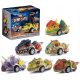  DINOSAURIER MEGA AUTOSET DINOSAURIER DINO AUTOS 6 Stück