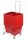 Set verzinkter Trolley mit Griff + 10 Körbe 22l Rot