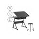  Fromm & Starck rechteckiger Schreibtisch 60 x 137,5 x 91,5 cm schwarz