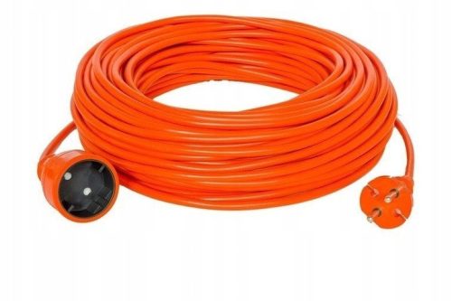 Gartenverlängerungskabel, einfach DPM 30 m, 1 Stk. Steckdosen, orange
