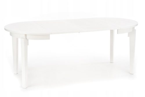  Halmar runder ausziehbarer Tisch 100 x 100 x 77 cm weiß