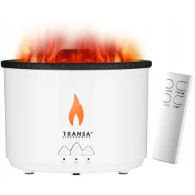    AROMATHERAPIE Aromadiffusor Weiß VULKAN-EFFEKT DER FLAMME LAVA Vulcano