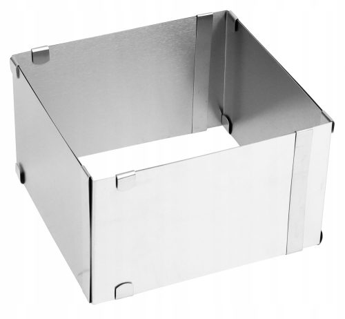 Backbleche und -formen Rossner Konfektrand B2360 Silber 15x28 cm
