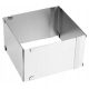 Backbleche und -formen Rossner Konfektrand B2360 Silber 15x28 cm