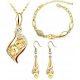  Goldschmuckset mit gelben Zirkonen, Geschenk