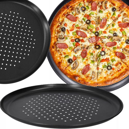Backbleche und -formen Cadro-Pizzablech 32 x 32 cm, Durchmesser 32 cm