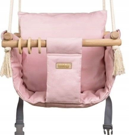 KIDABOO Babywippe Softschaukel für Kleinkinder DOM PAS CE rosa