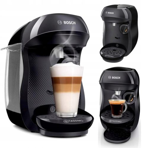  Bosch Tassimo Happy TAS1002N Kapselkaffeemaschine, schwarz