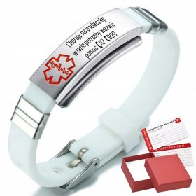  SOS BAND Epilepsie-Armband für Epilepsie, Stahl