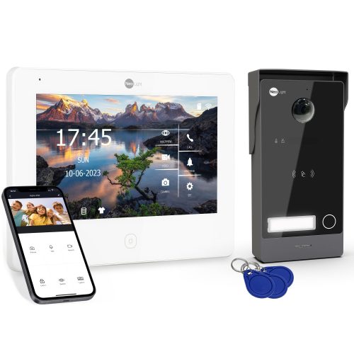 NeoLight Video-Gegensprechanlage Video-Gegensprechanlage WiFI 7'' Wicket RFID-Tor 2-Draht