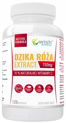 Hagebutten-Extrakt 750 mg - 120 Kapseln, 100% reiner Rosa Canina-Extrakt