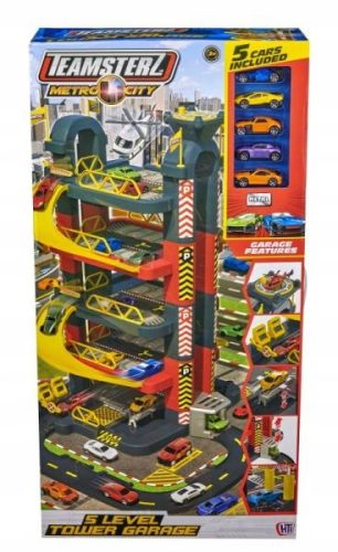  Teamsterz Garage Aufzug Parkplatz 4 Ebenen + 10 Autos