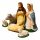  SATZ BEMALTER FIGUREN für die Weihnachtskrippe, WEIHNACHTSKINDERGARTEN, POLNISCHE WERKSTATT