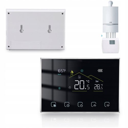  Wi-Fi-Thermostat WIRELESS RF-Kesselheizung programmierbar LCD TOUCH