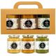 Set mit 3 Honigen und gefriergetrockneten Früchten (Mango, Orange, Minze) 3 x 370g