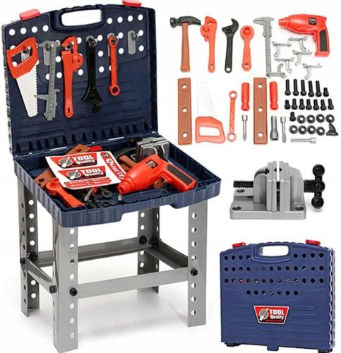  DIY-WORKSHOP IM KOFFER WERKZEUGE SÄGEWERKZEUG-SET TISCH