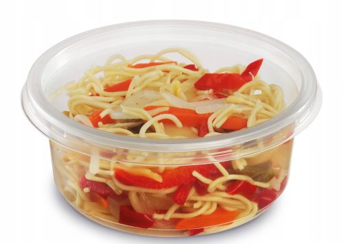 Einweggeschirr Runde Suppenbehälter + PP-Deckel 350 ml 50 Stück