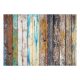 Fototapete - Holzregenbogen 400x280