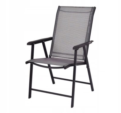 Stühle für Garten, Terrasse und Balkon Springos Gartenstuhl, schwarzes Metall
